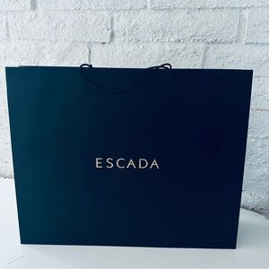Escada  big paper bag  black